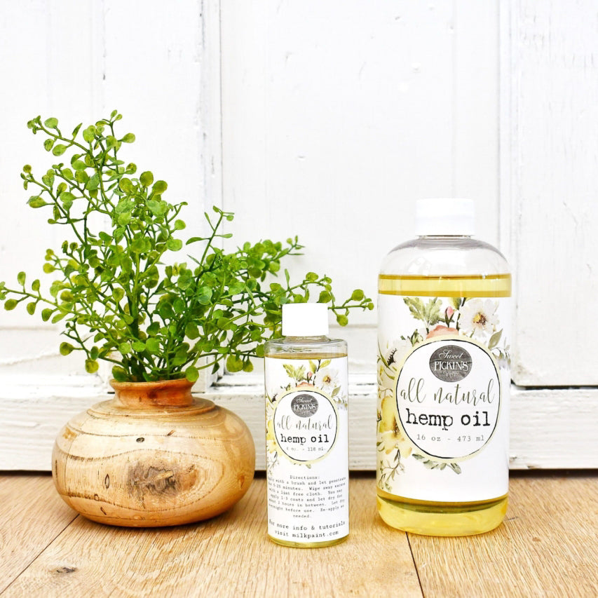 Sweet Pickins Hemp Oil - Natural Food Safe Wood Finish & Sealer