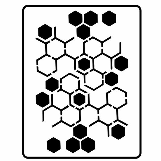 Hex Camouflage Stencil - JRV