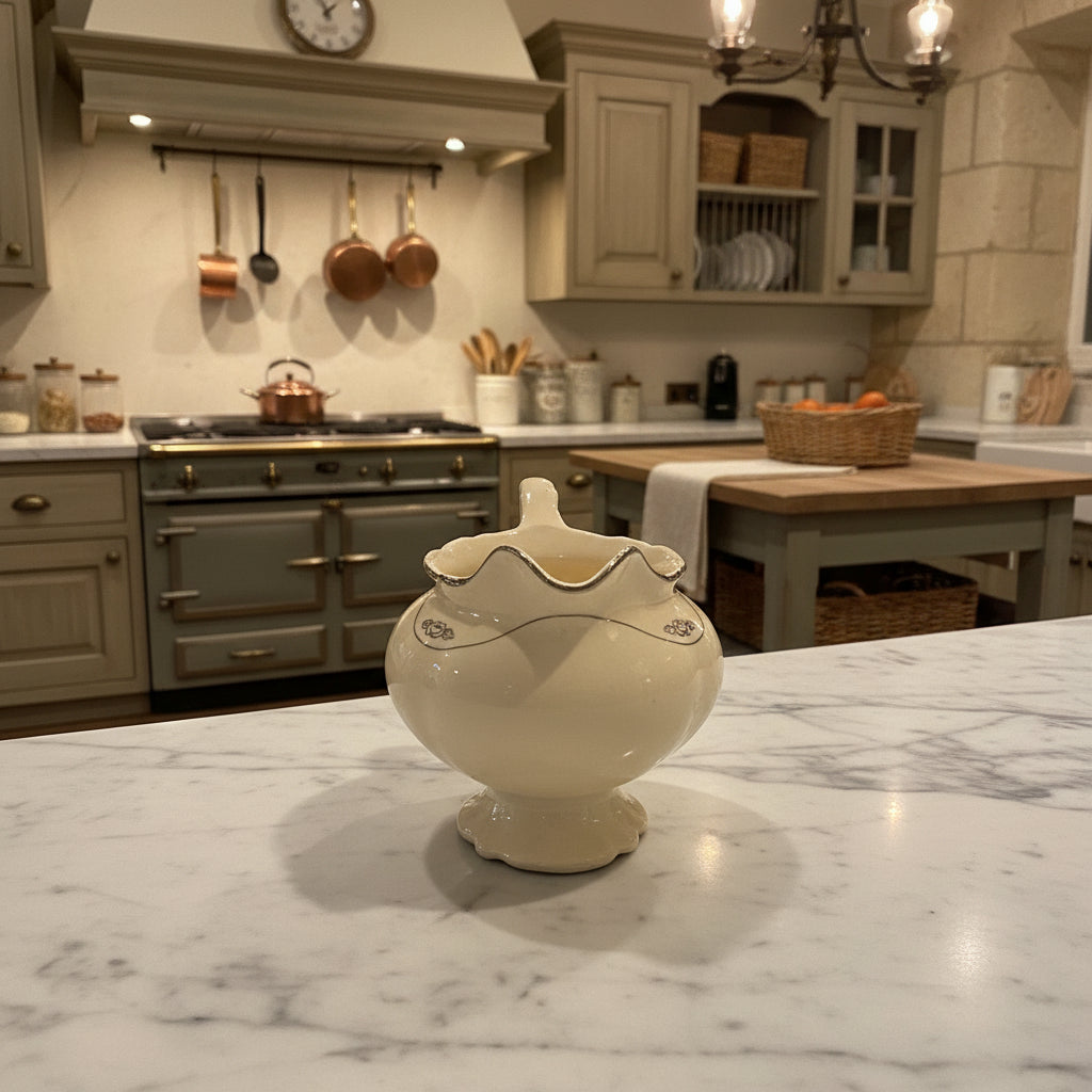 1960s Homer Laughlin Silver Rose Patrician Creamer