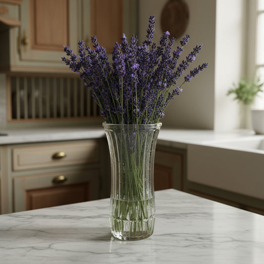 1960s Hoosier Glass Ribbed Vase #4088-C