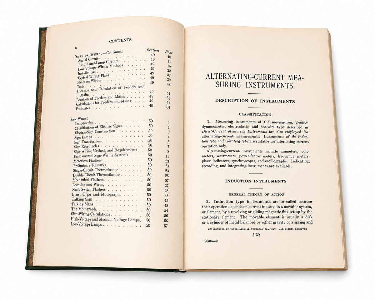 Antique I.C.S. Electrical Engineering Reference Books 1914-1915
