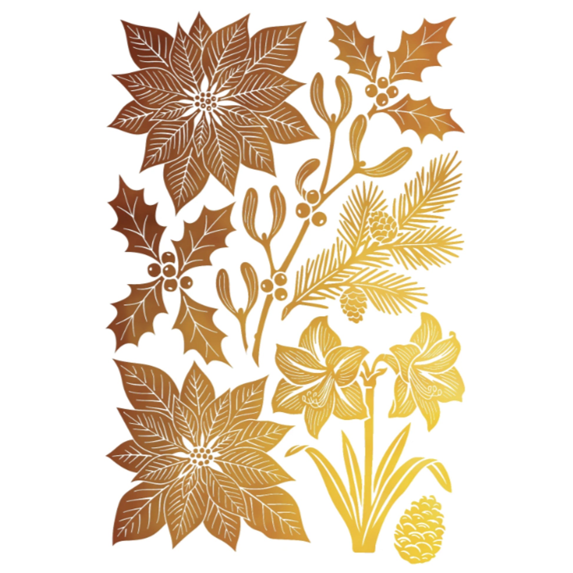 IOD Angels Sing Foil Decor Transfer by Iron Orchid Designs - 8 Sheets