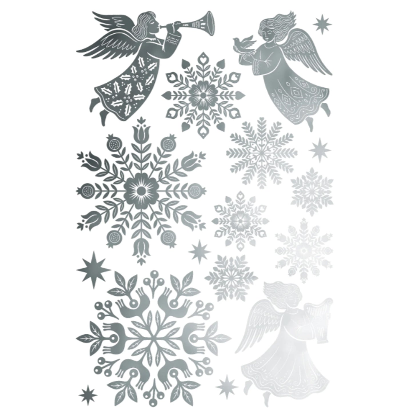 IOD Angels Sing Foil Decor Transfer by Iron Orchid Designs - 8 Sheets