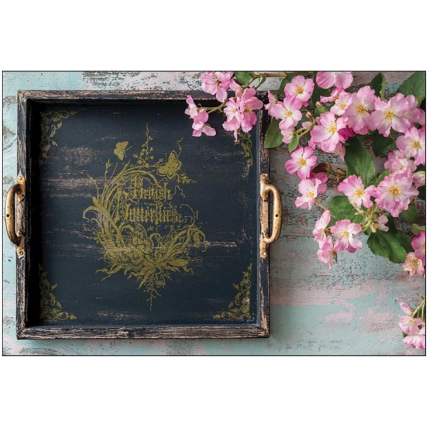IOD Athenaeum Gilded Decor Transfer by Iron Orchid Designs - 8 Sheets