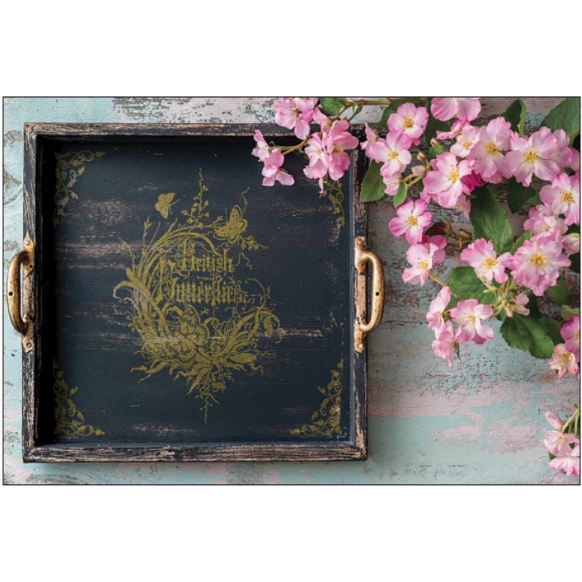 IOD Athenaeum Gilded Decor Transfer by Iron Orchid Designs - 8 Sheets