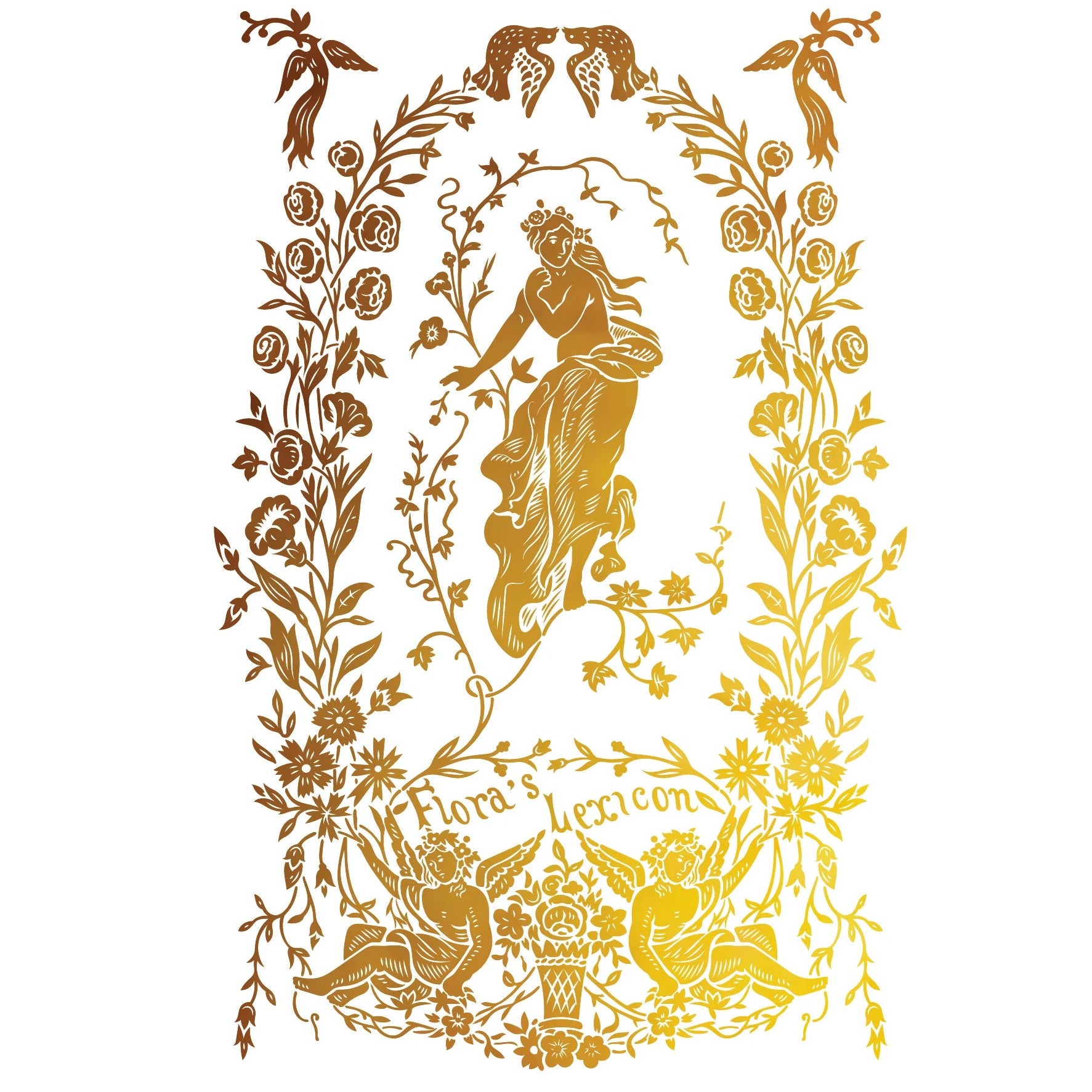 IOD Athenaeum Gilded Decor Transfer by Iron Orchid Designs - 8 Sheets