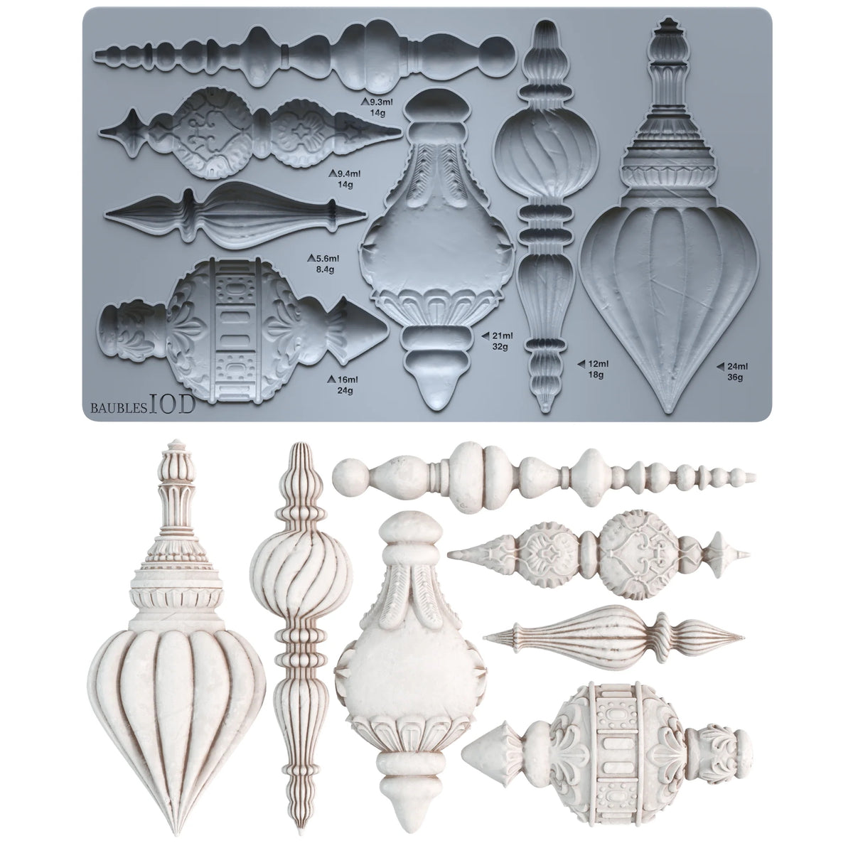 IOD Baubles Decor Mould by Iron Orchid Designs - Winter 2026 Limited