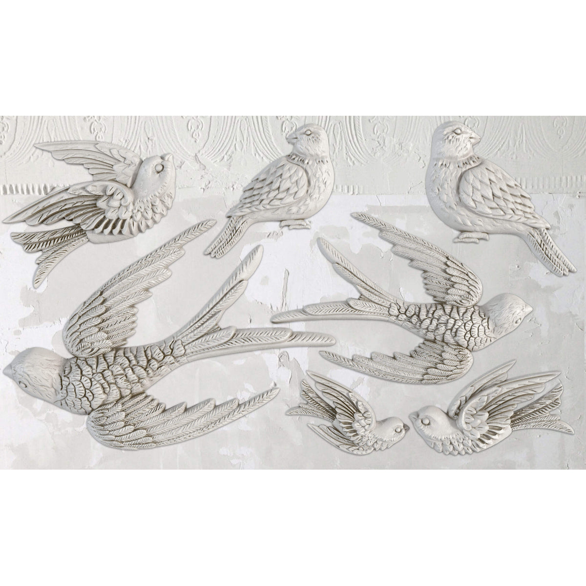 IOD Birdsong Decor Mould by Iron Orchid Designs - 6x10 Silicone Mold