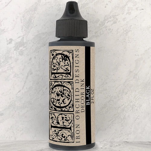 IOD Black Decor Ink 2oz by Iron Orchid Designs - Archival Quality