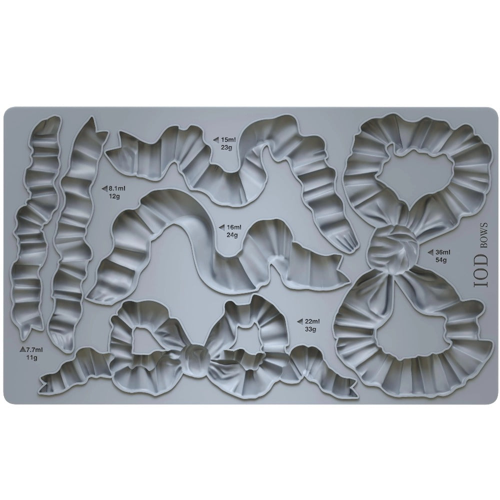 IOD Bows Decor Mould by Iron Orchid Designs - 6x10 Silicone