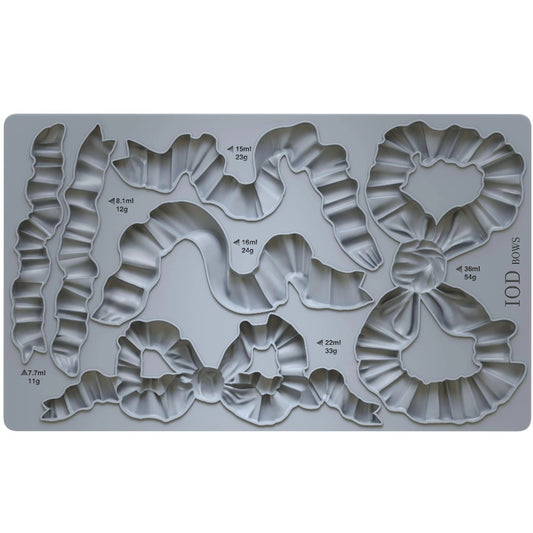 IOD Bows Decor Mould by Iron Orchid Designs - 6x10 Silicone