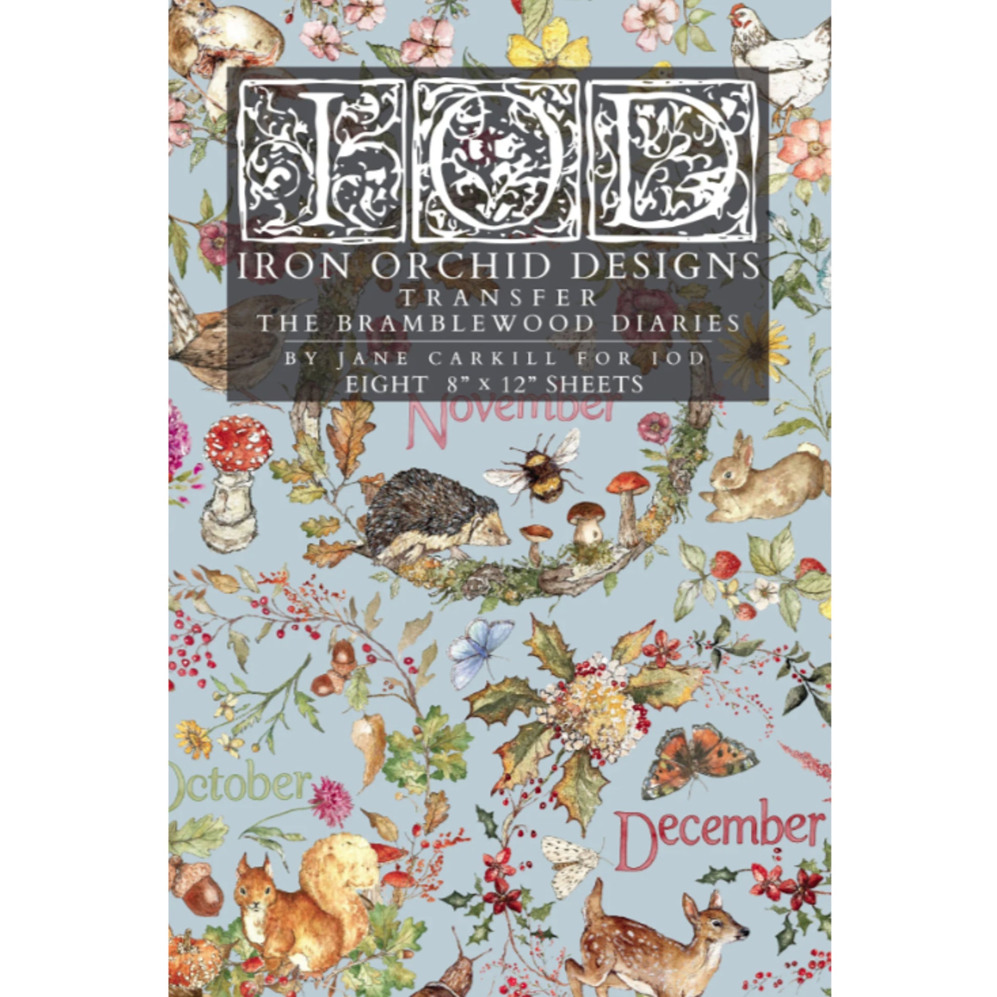 IOD The Bramblewood Diaries Decor Transfer by Iron Orchid Designs