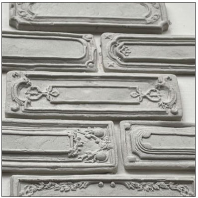 IOD CONSERVATORY LABELS Decor Mould by Iron Orchid Designs