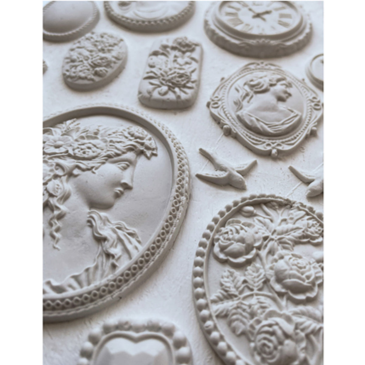 IOD Cameos Decor Mould by Iron Orchid Designs - 6x10 Silicone Mold