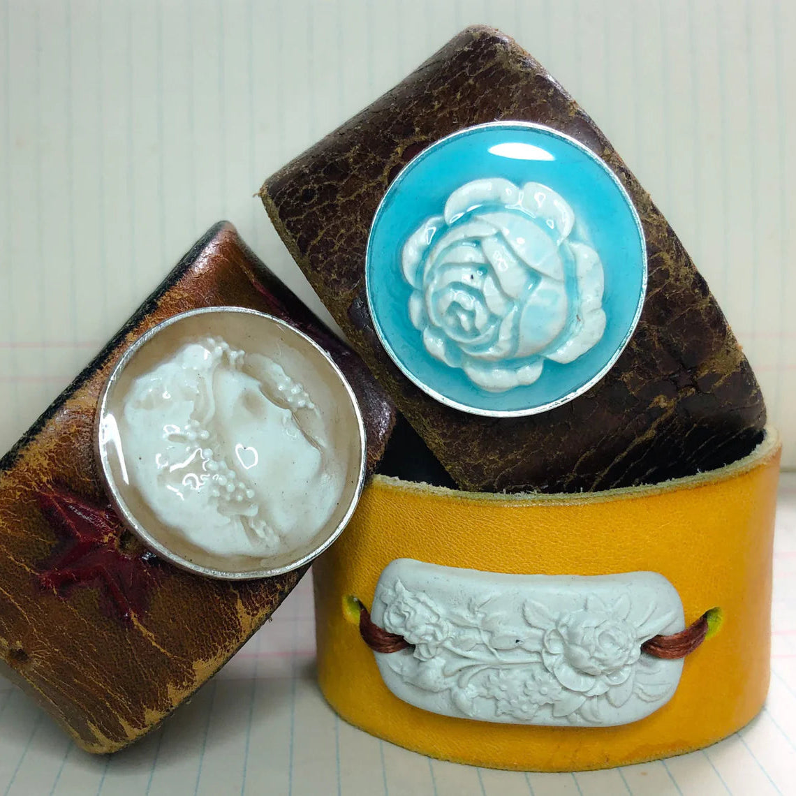 IOD Cameos Decor Mould by Iron Orchid Designs - 6x10 Silicone Mold