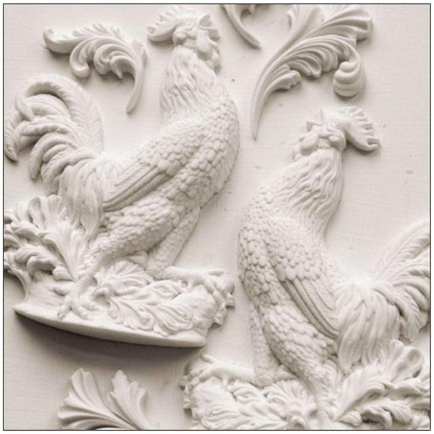 IOD Chanticleer Decor Mould by Iron Orchid Designs - 5x7 Silicone