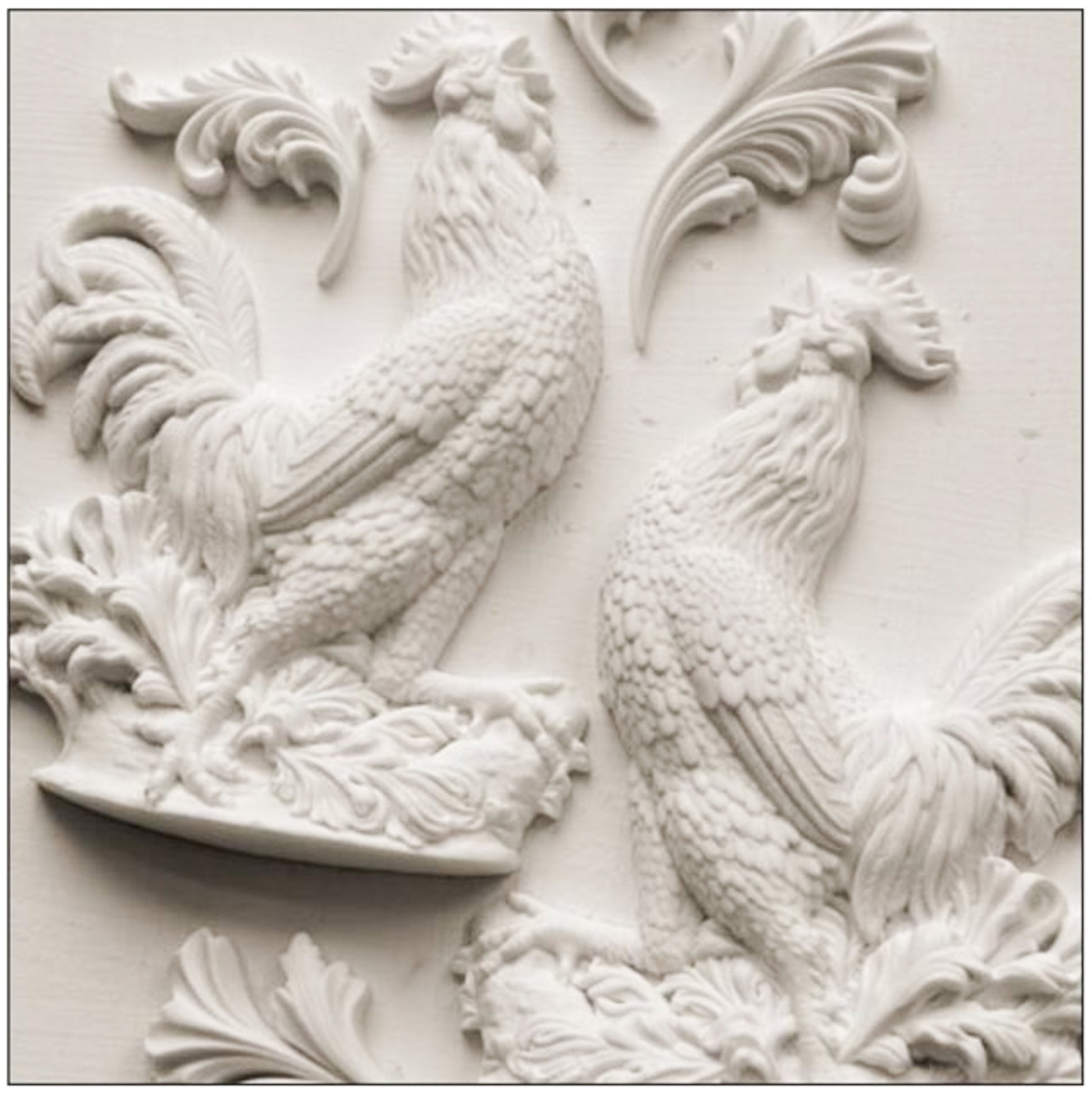 IOD Chanticleer Decor Mould by Iron Orchid Designs - 5x7 Silicone