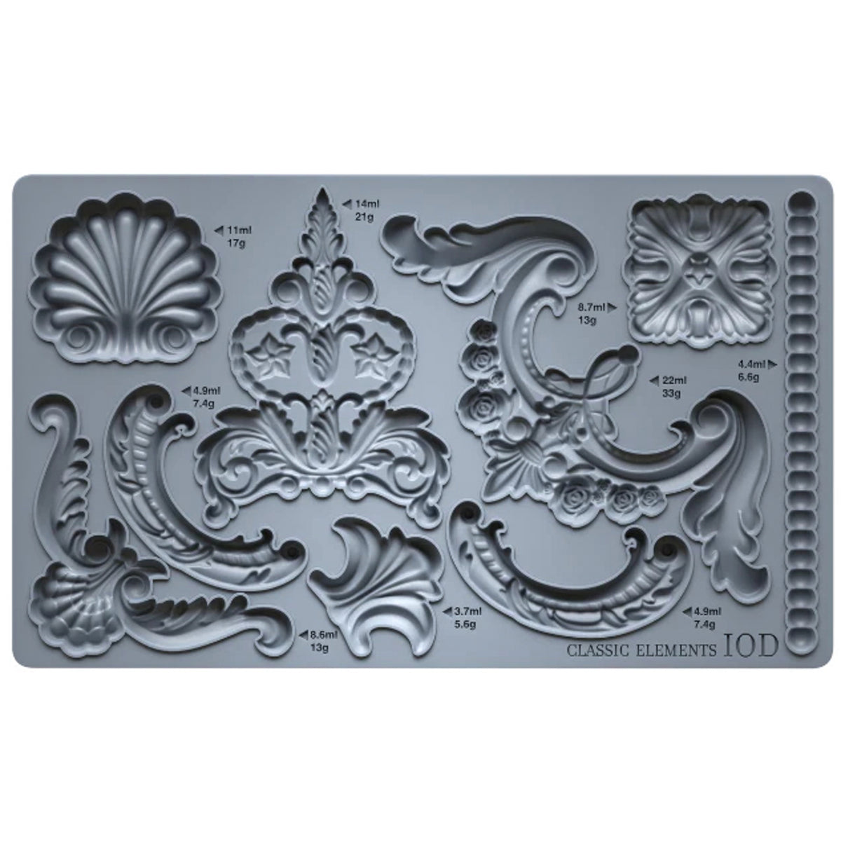 IOD Classic Elements Decor Mould by Iron Orchid Designs - 6×10