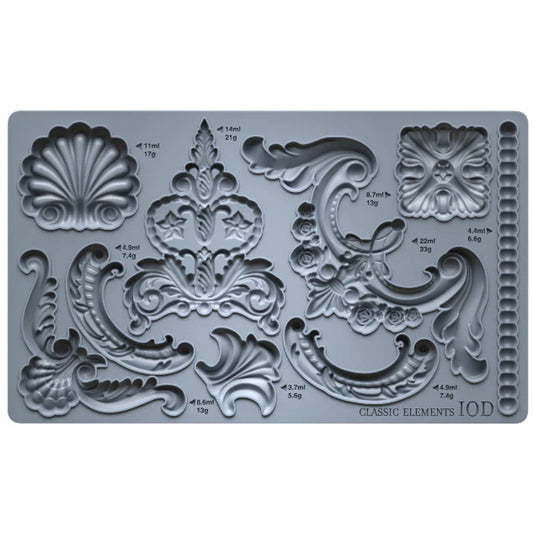 IOD Classic Elements Decor Mould by Iron Orchid Designs - 6×10