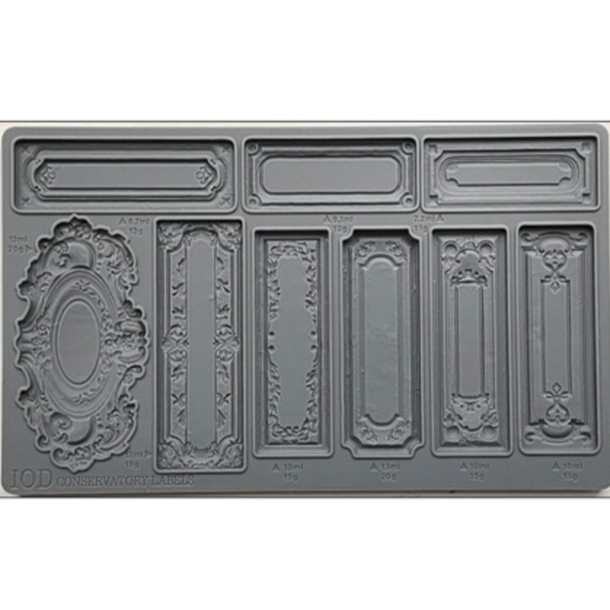 IOD Conservatory Labels Decor Mould by Iron Orchid Designs - 6x10
