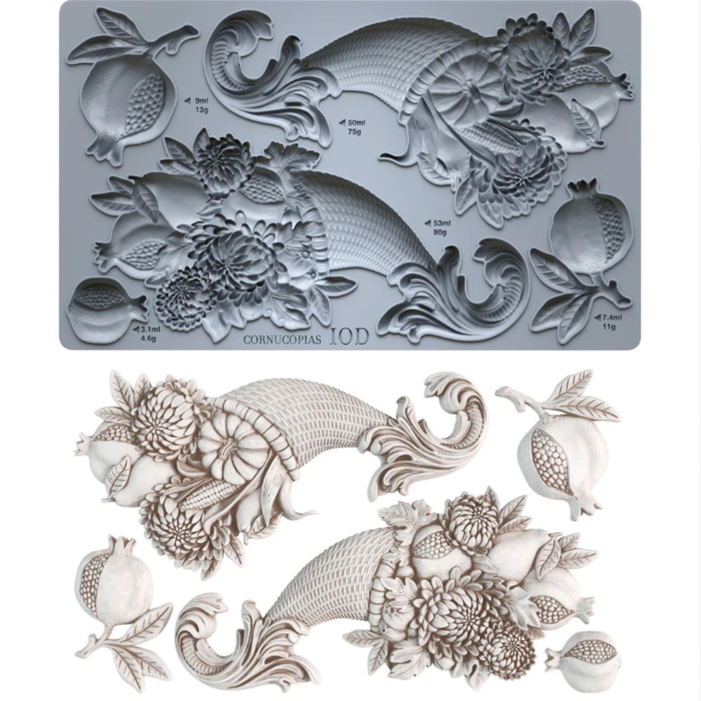 IOD Cornucopias Decor Mould by Iron Orchid Designs - Winter 2026