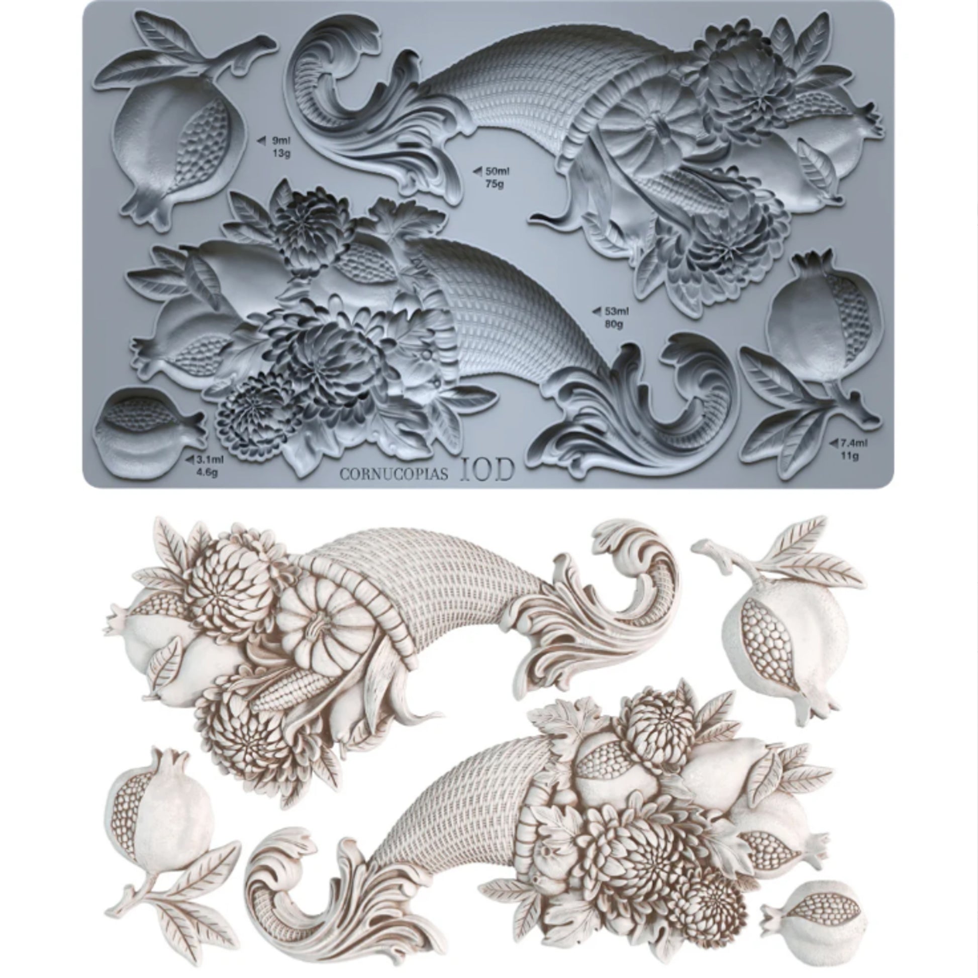 IOD Cornucopias Decor Mould by Iron Orchid Designs - Winter 2026