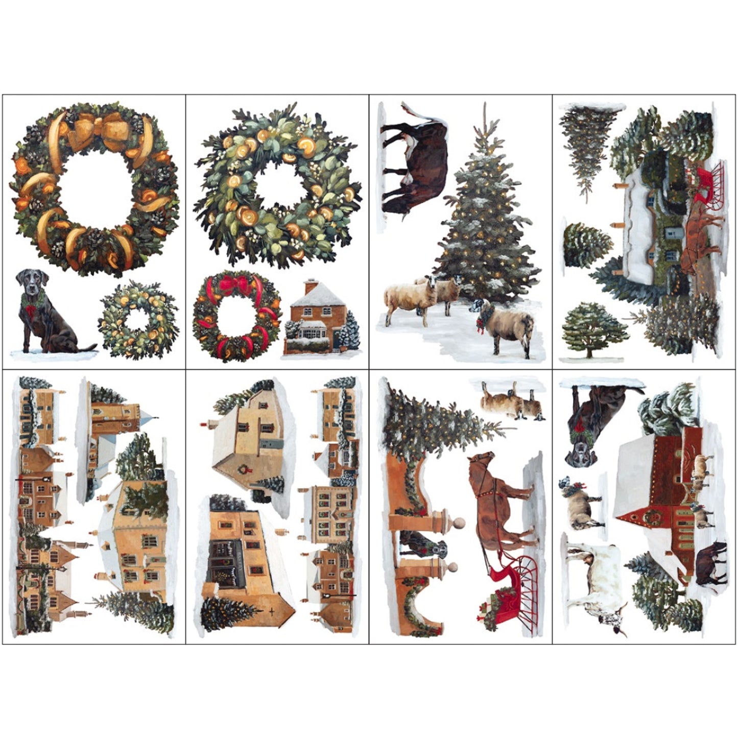 IOD A Cotswold Christmas Decor Transfer by Iron Orchid Designs
