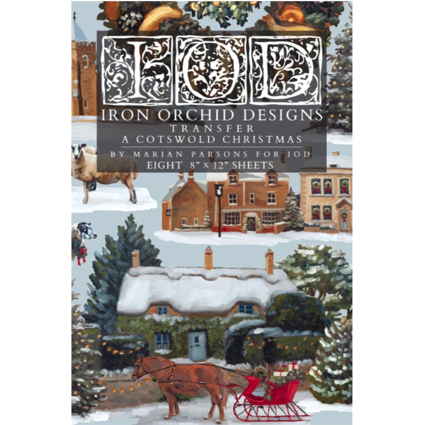 IOD A Cotswold Christmas Decor Transfer by Iron Orchid Designs