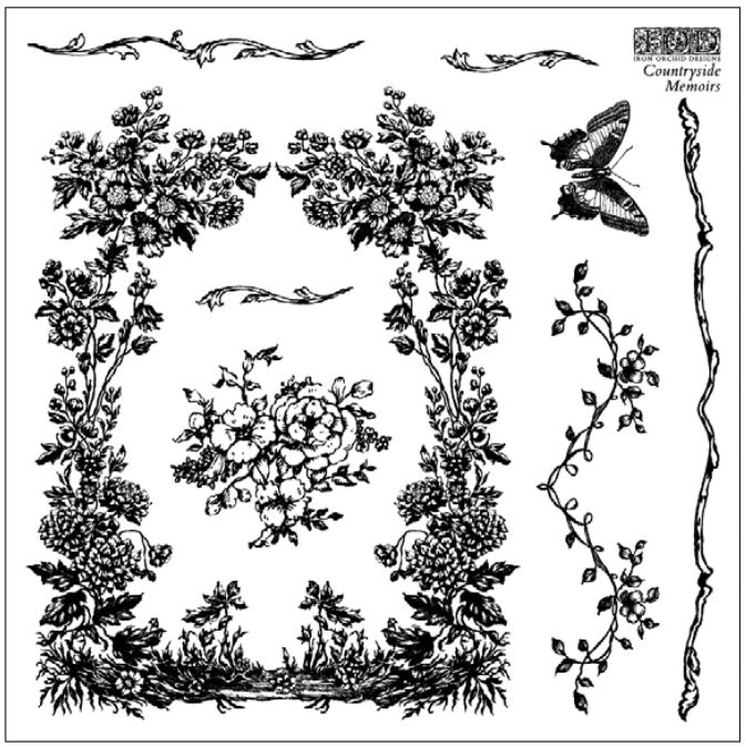 IOD Countryside Memoirs Decor Stamp - Iron Orchid Designs
