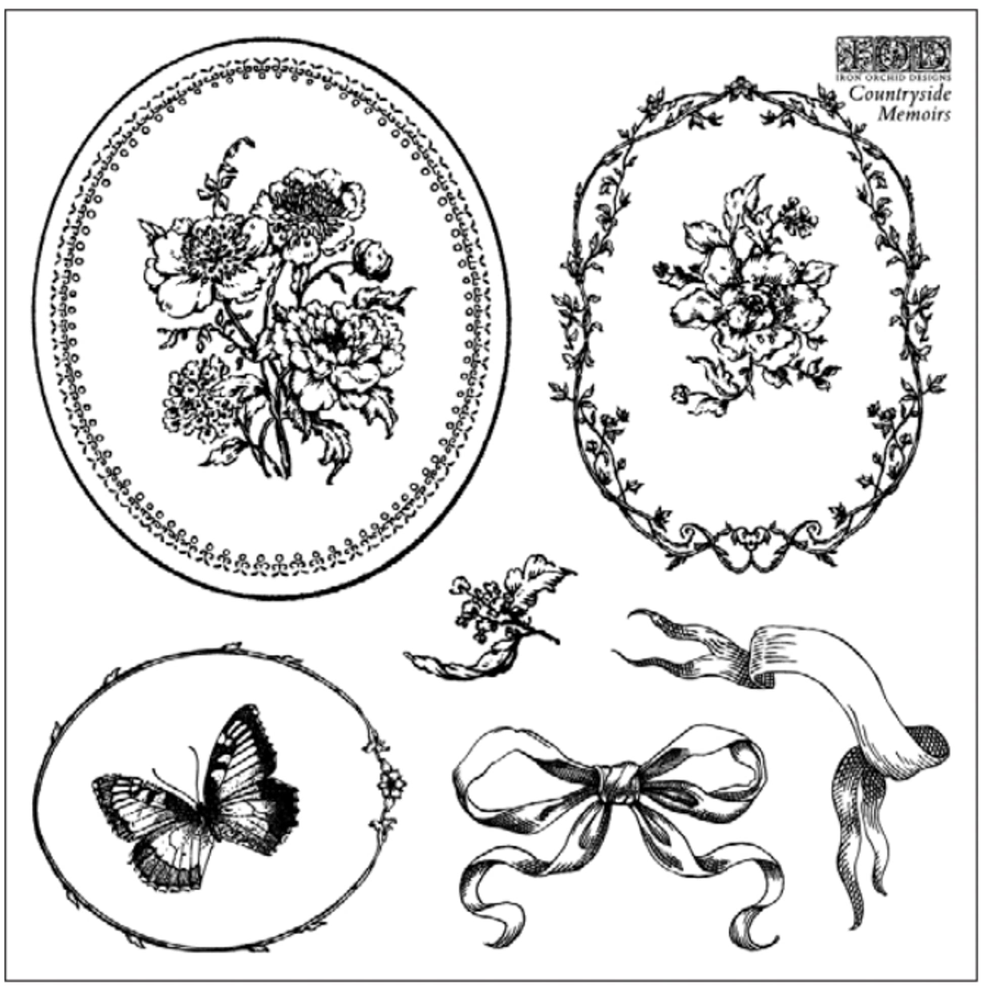 IOD Countryside Memoirs Decor Stamp - Iron Orchid Designs