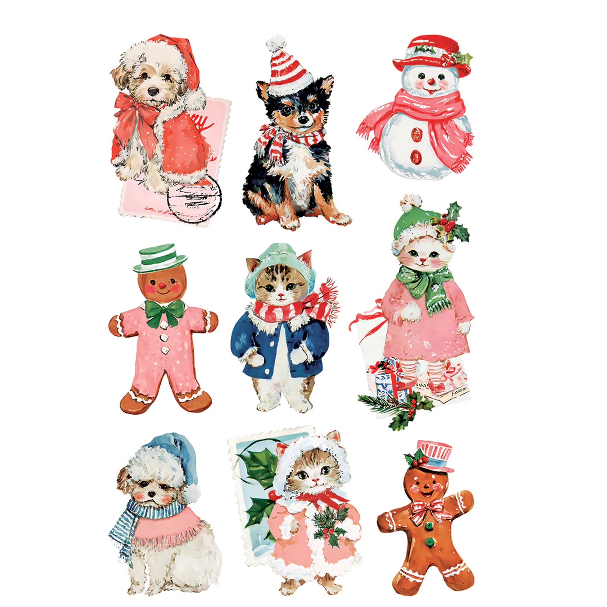 IOD Darling Holiday Decor Transfer by Iron Orchid Designs - 8 Sheets