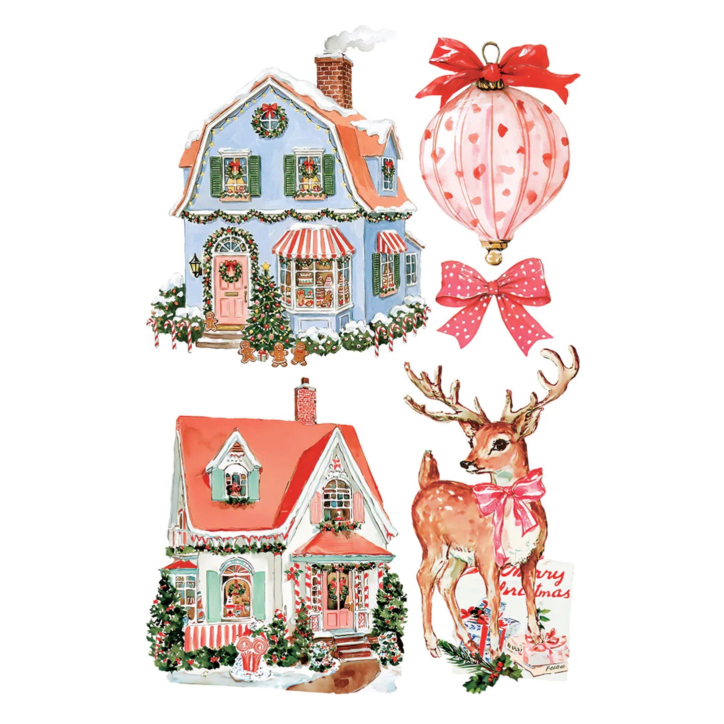 IOD Darling Holiday Decor Transfer by Iron Orchid Designs - 8 Sheets