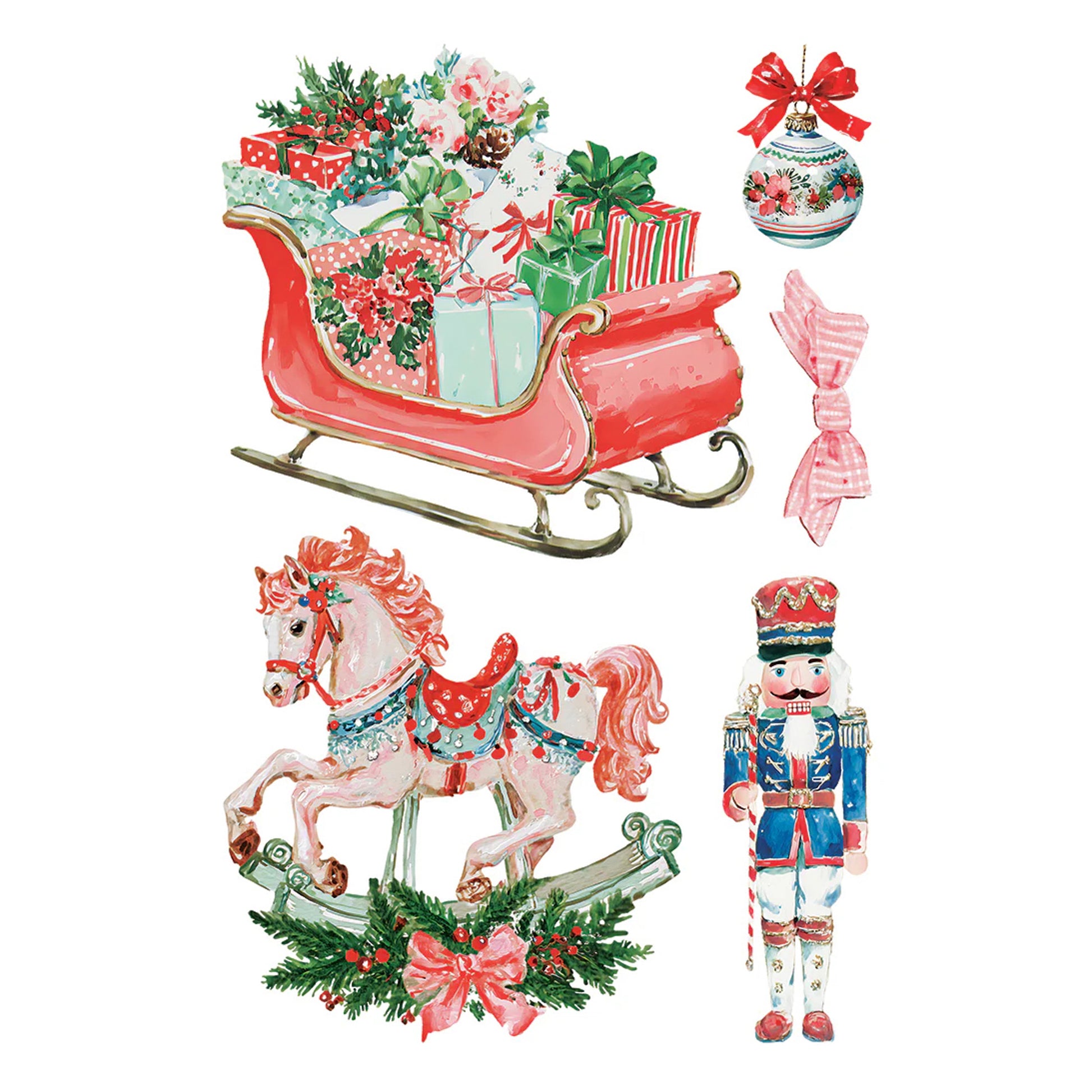 IOD Darling Holiday Decor Transfer by Iron Orchid Designs - 8 Sheets