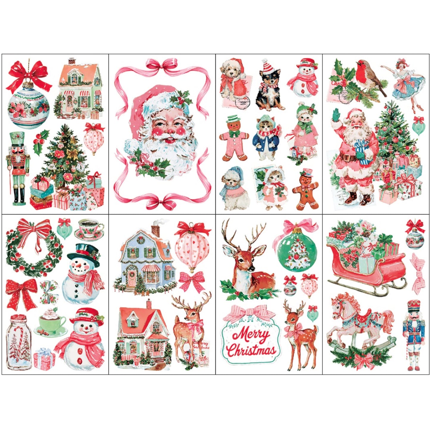 IOD Darling Holiday Decor Transfer by Iron Orchid Designs - 8 Sheets