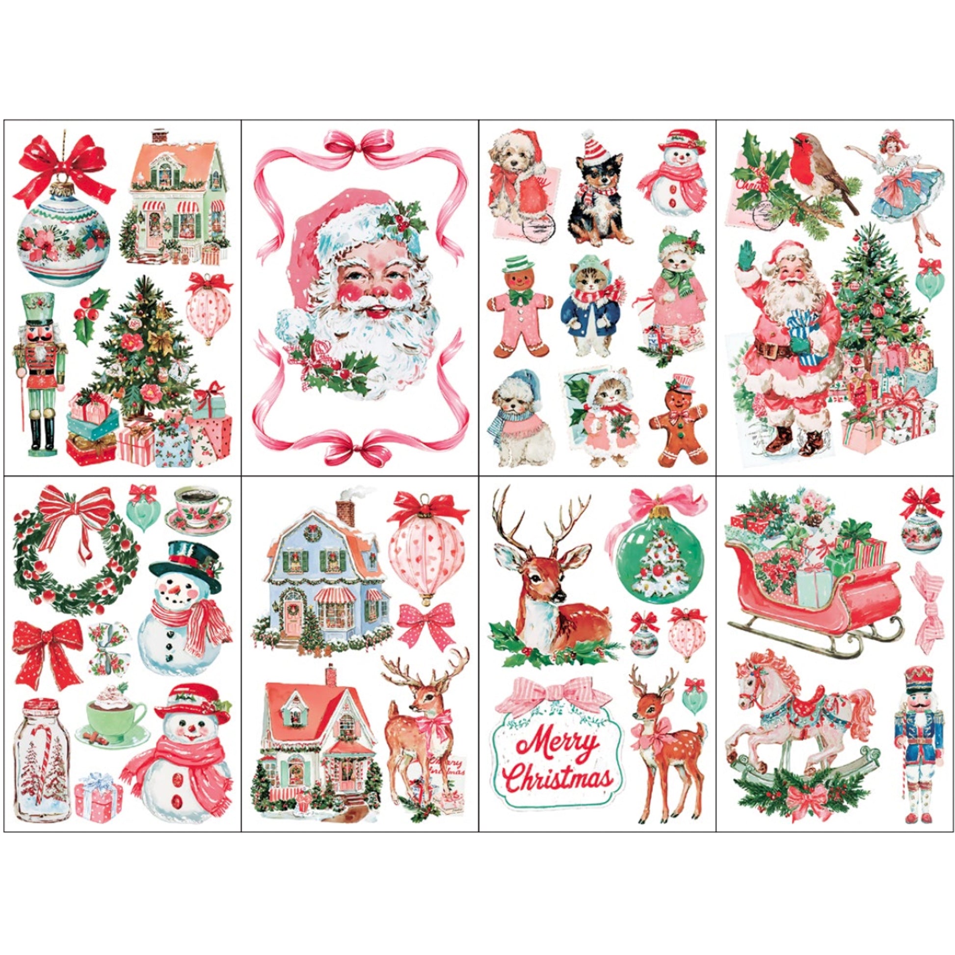 IOD Darling Holiday Decor Transfer by Iron Orchid Designs - 8 Sheets