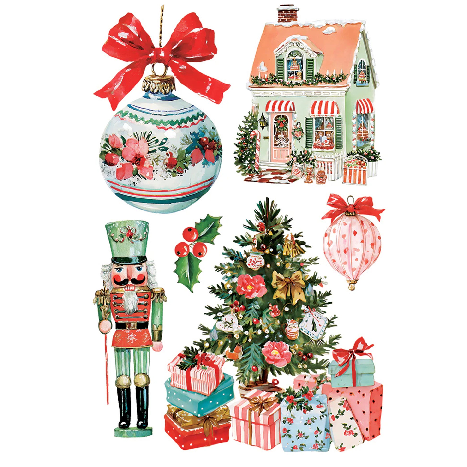 IOD Darling Holiday Decor Transfer by Iron Orchid Designs - 8 Sheets