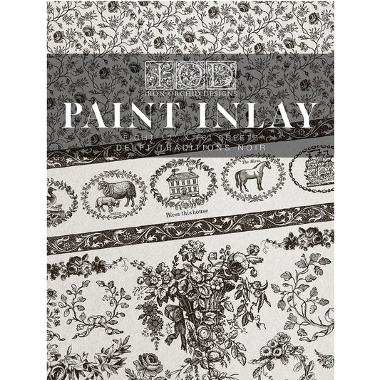 IOD Delft Traditions Noir Paint Inlay - Iron Orchid Designs