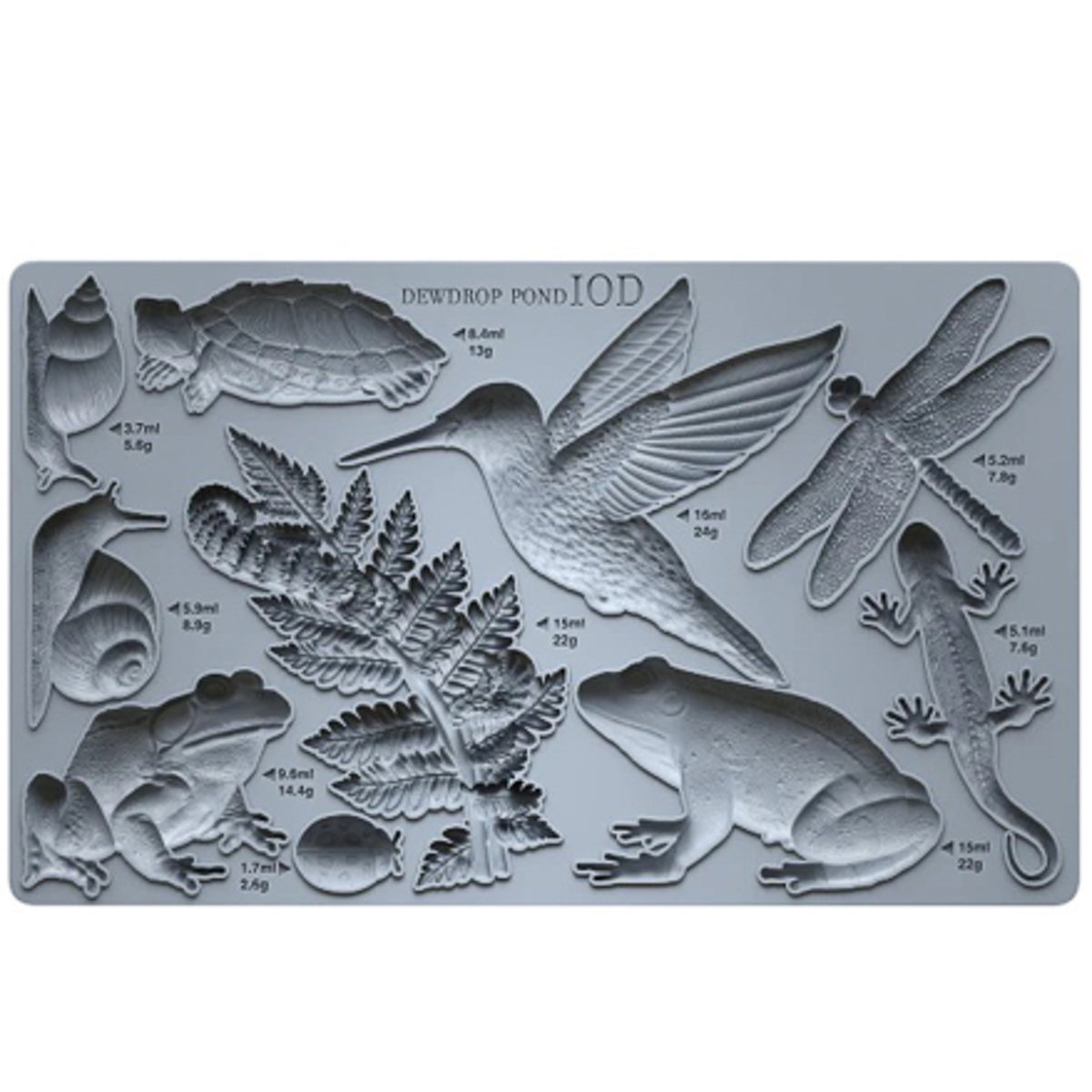 IOD Dewdrop Pond Decor Mould by Iron Orchid Designs - 6x10 Silicone