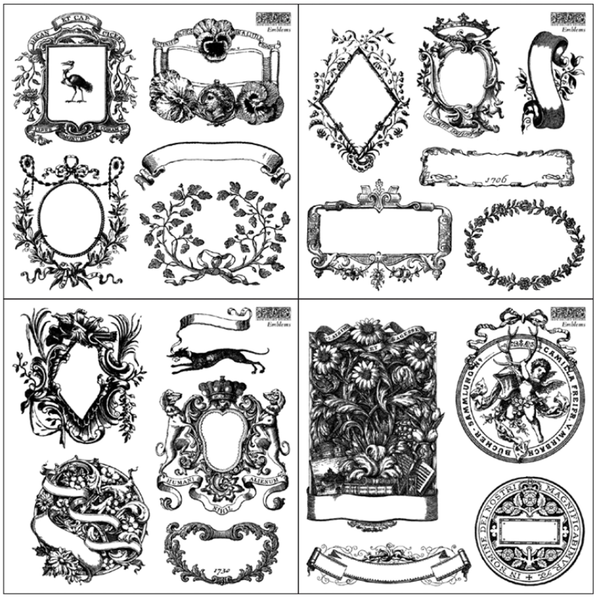 IOD Emblems Decor Stamp - Iron Orchid Designs