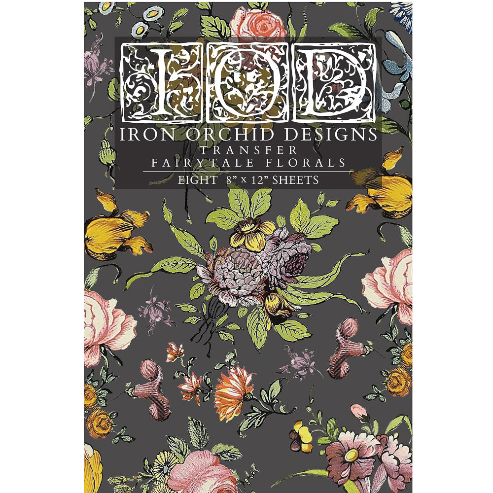 IOD Fairytale Florals Decor Transfer - Iron Orchid Designs