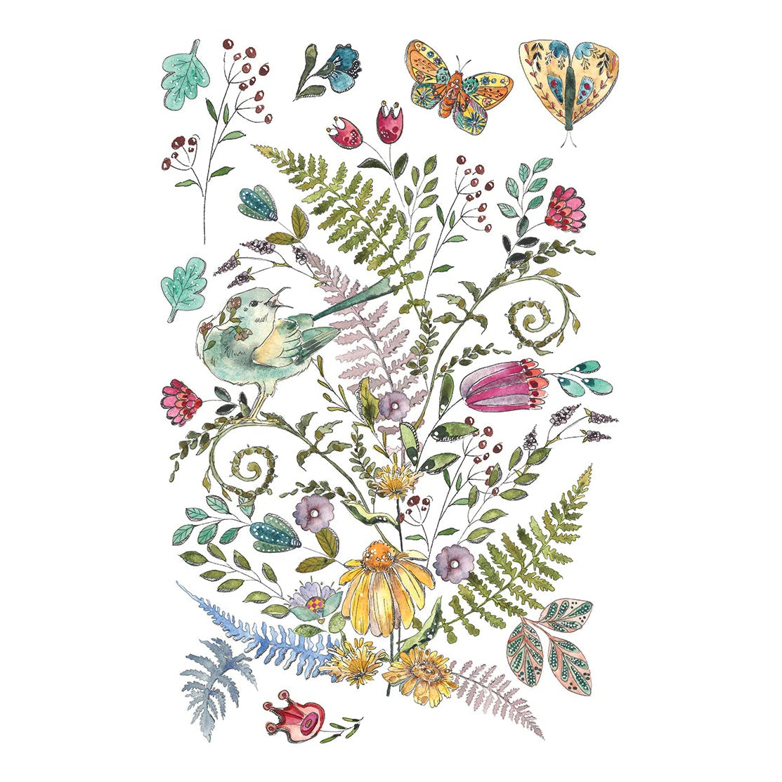 IOD Fern Fables Decor Transfer by Iron Orchid Designs - Summer 2026