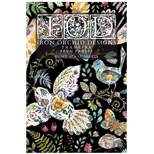 IOD Fern Fables Decor Transfer by Iron Orchid Designs - Summer 2026