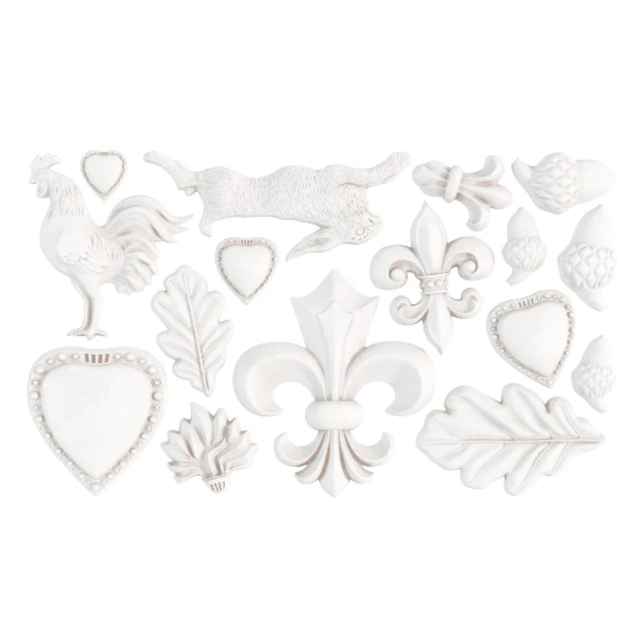 IOD Fleur De Lis Decor Mould by Iron Orchid Designs - 6x10 Silicone