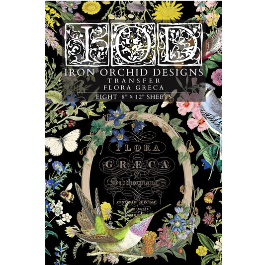IOD Flora Greca Decor Transfer by Iron Orchid Designs Spring 2026