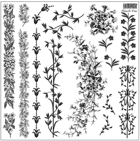 IOD Flora & Vine Decor Stamp - Iron Orchid Designs