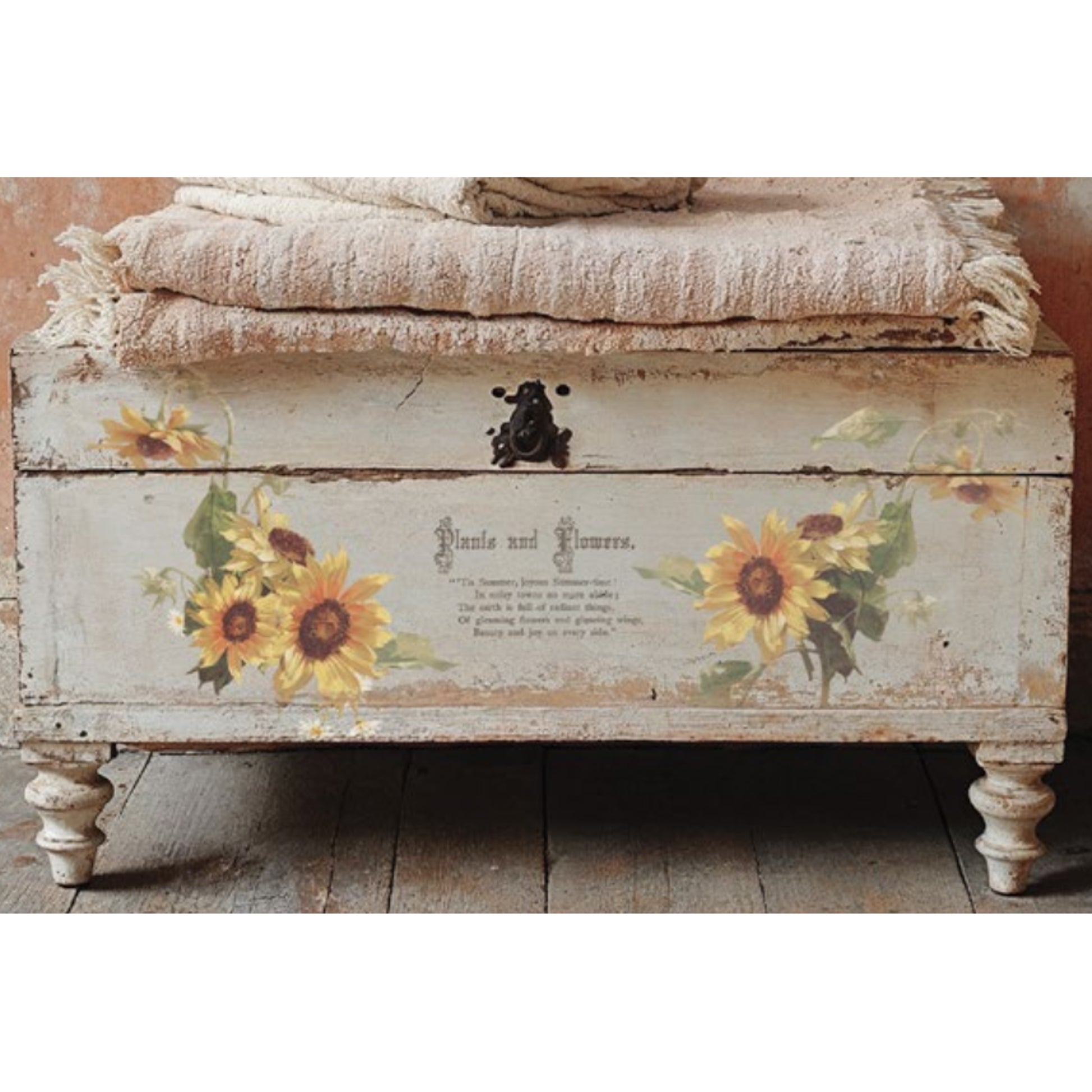 IOD Flowers By The Poets Decor Transfer by Iron Orchid Designs