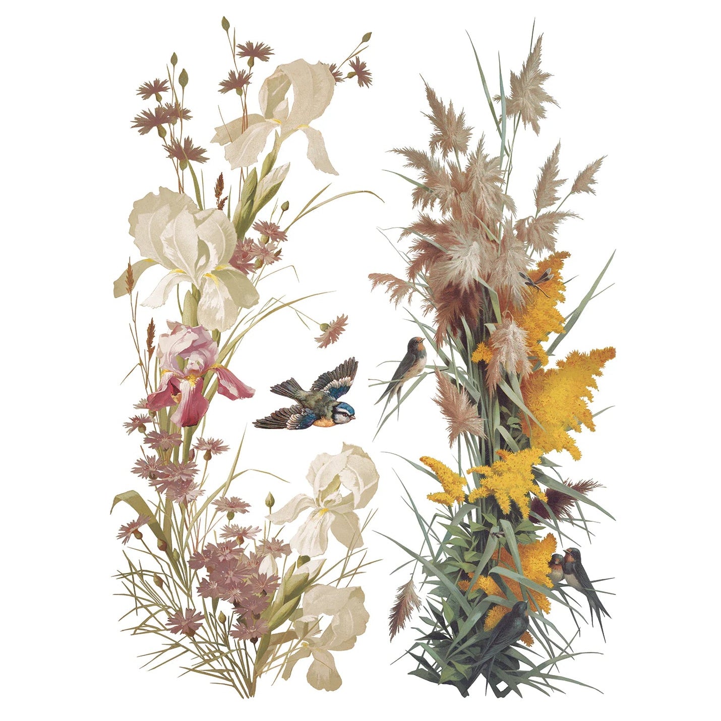 IOD Flowers By The Poets Decor Transfer by Iron Orchid Designs