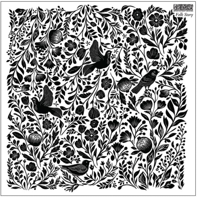 IOD Folk Story Decor Stamp - Iron Orchid Designs