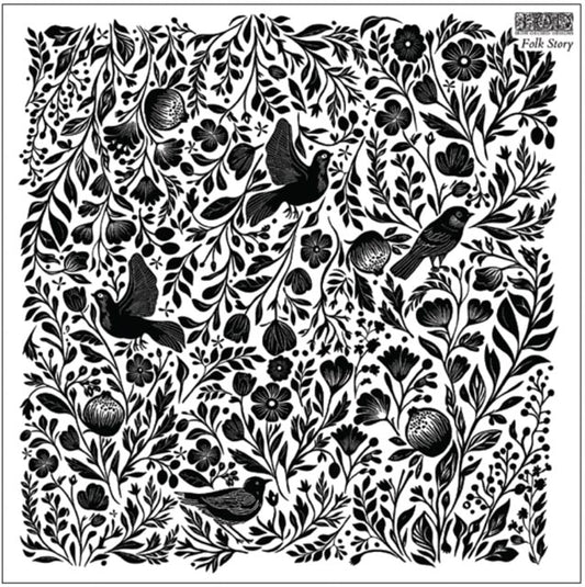 IOD Folk Story Decor Stamp - Iron Orchid Designs