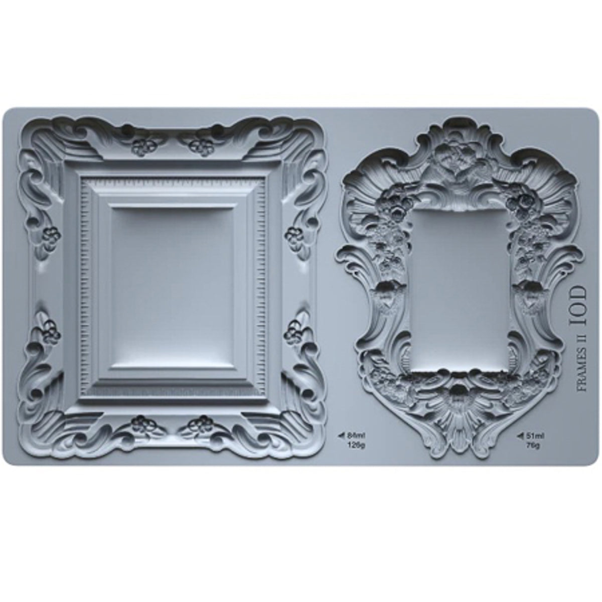 IOD Frames 2 Decor Mould by Iron Orchid Designs - 6x10 Silicone Mold